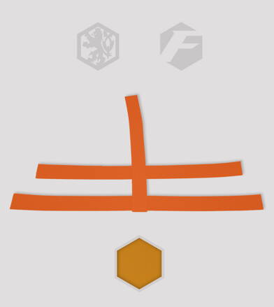 GUMOVÝ KŘÍŽ orange